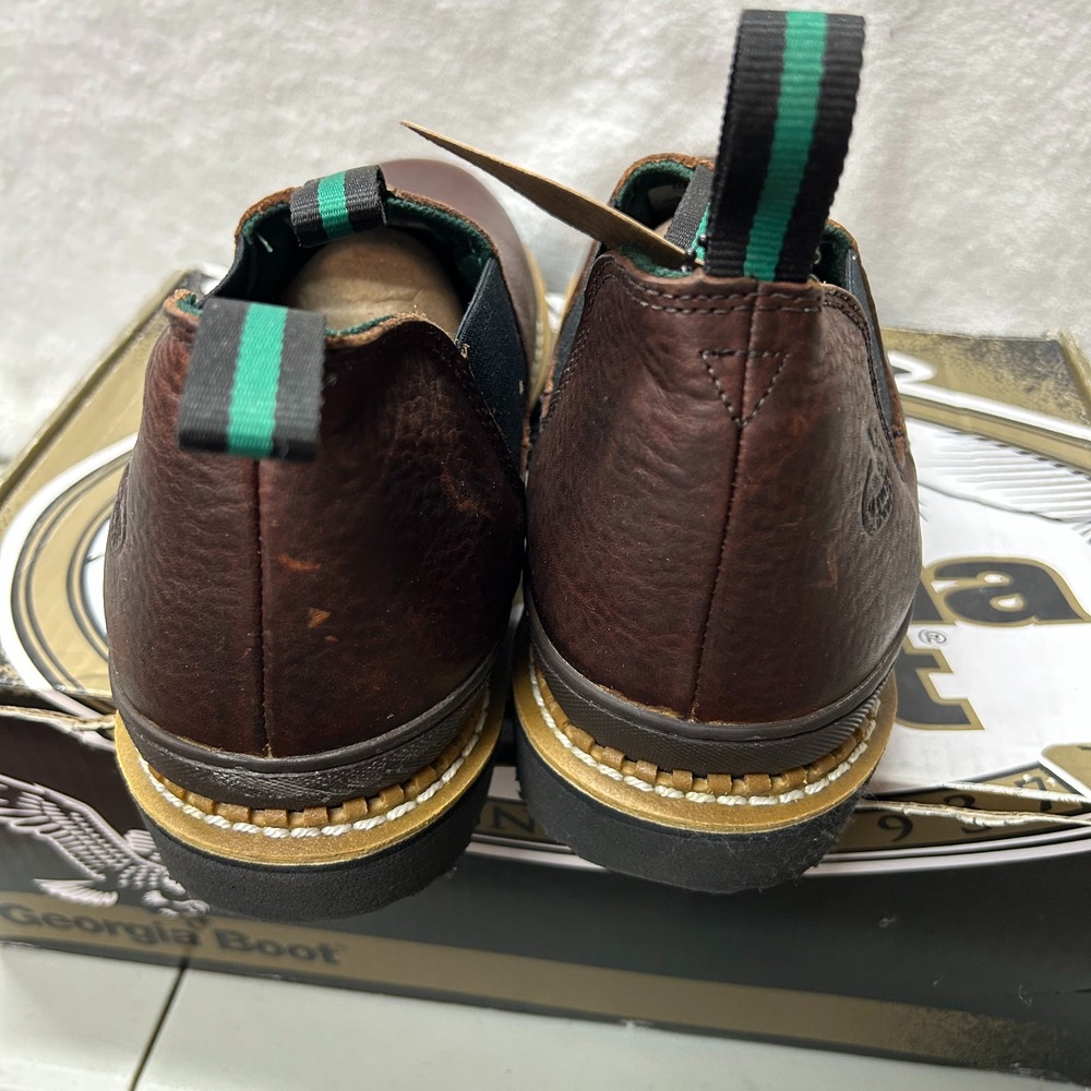 Georgia Boot Mens Size 14M Romeo Brown Leather Georgia Giant GR262 Ankle Boots - Picture 3 of 8